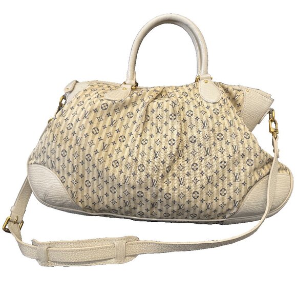 Back In Stock-100% Auth LOUIS VUITTON Vintage Marina GM Canvas & leather tote - Picture 1 of 15